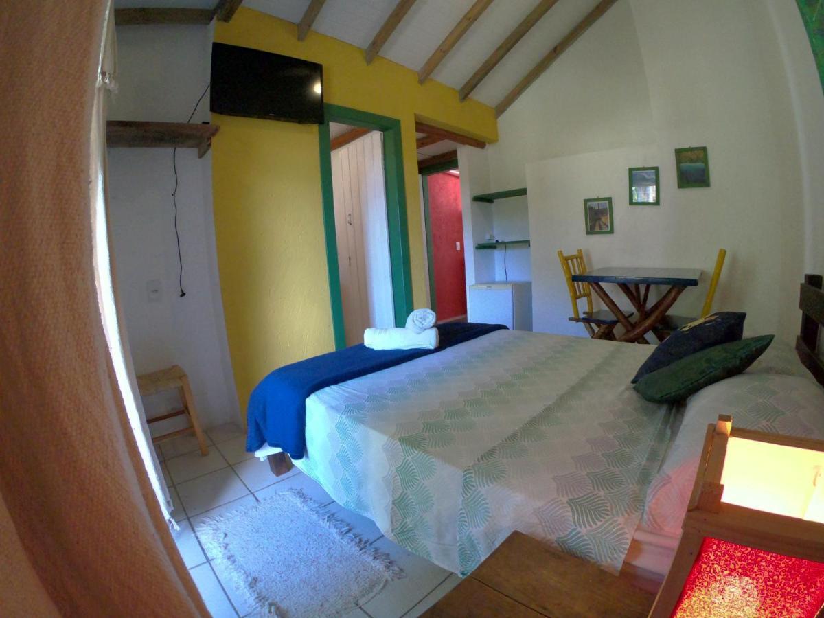 Pousada Canoa Azul Na Praia Da Ferrugem Garopaba Zimmer foto